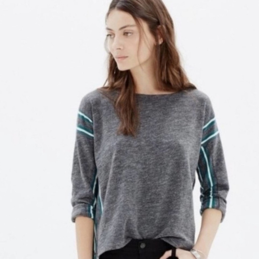 Madewell Nordic Gray Pullover Sweatshirt